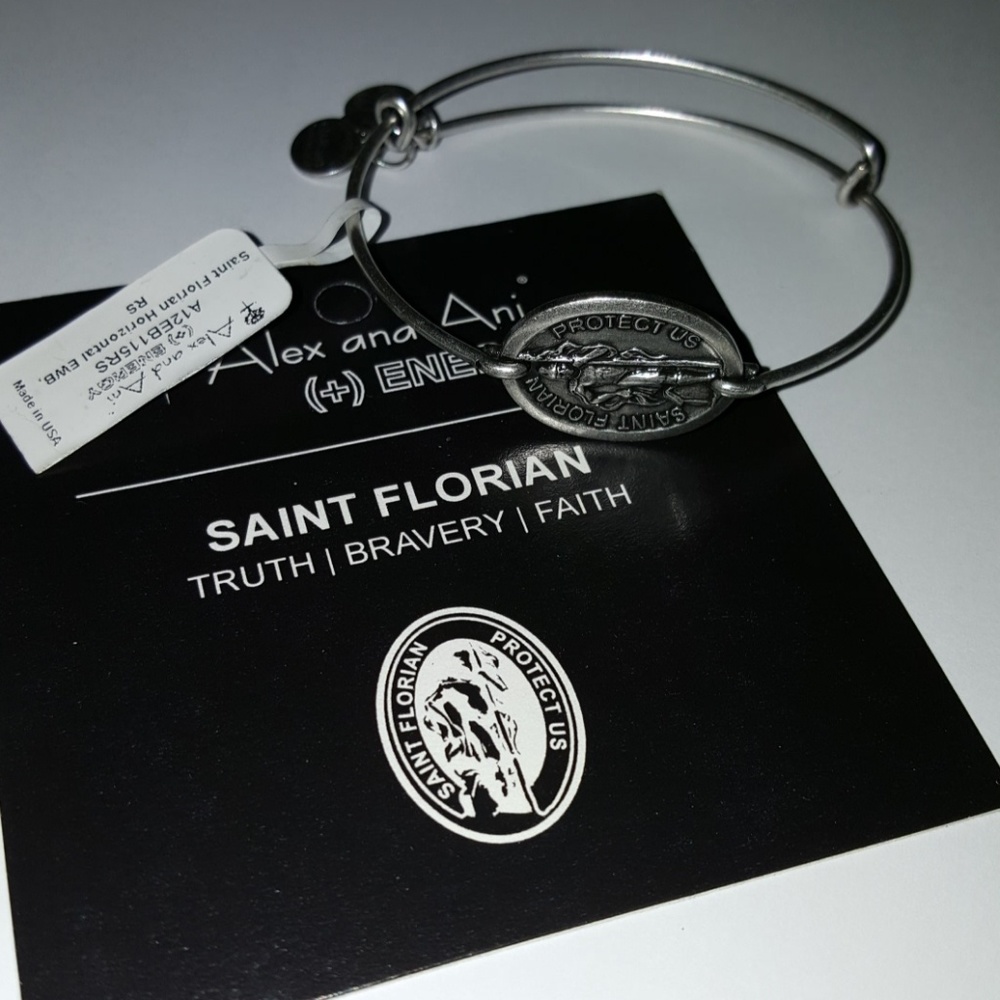 Alex and ani St. Florian horizontal bracelet